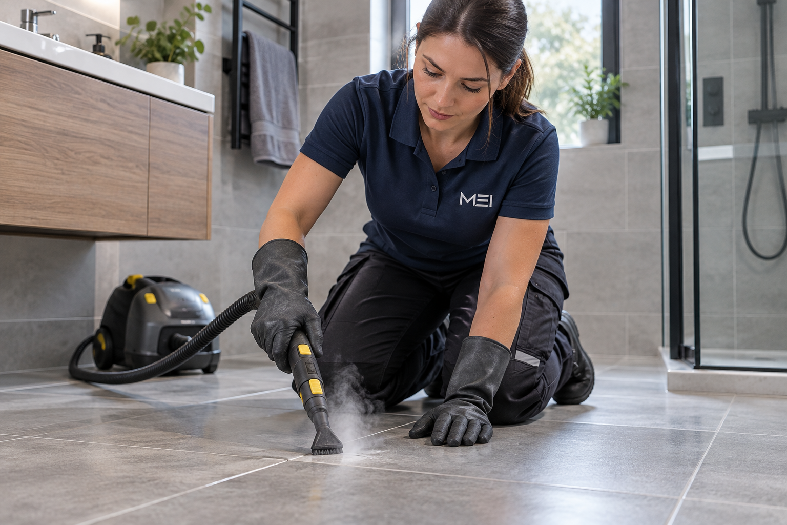 MEI steam and tile cleaning